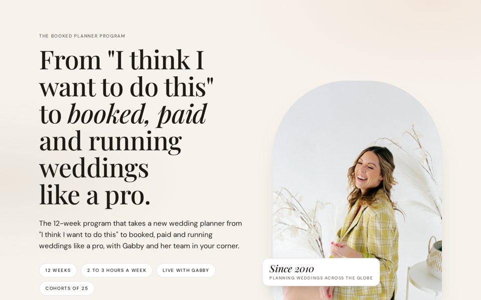 The Booked Planner Program preview
