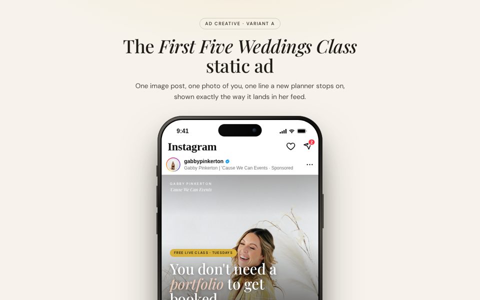 Static ad preview